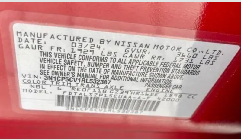 2024 Nissan Kicks SV full